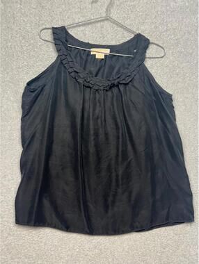 Michael Kors Silk Satin Blouse Tank Top Womens Size 10 Simple Minimalist Basic